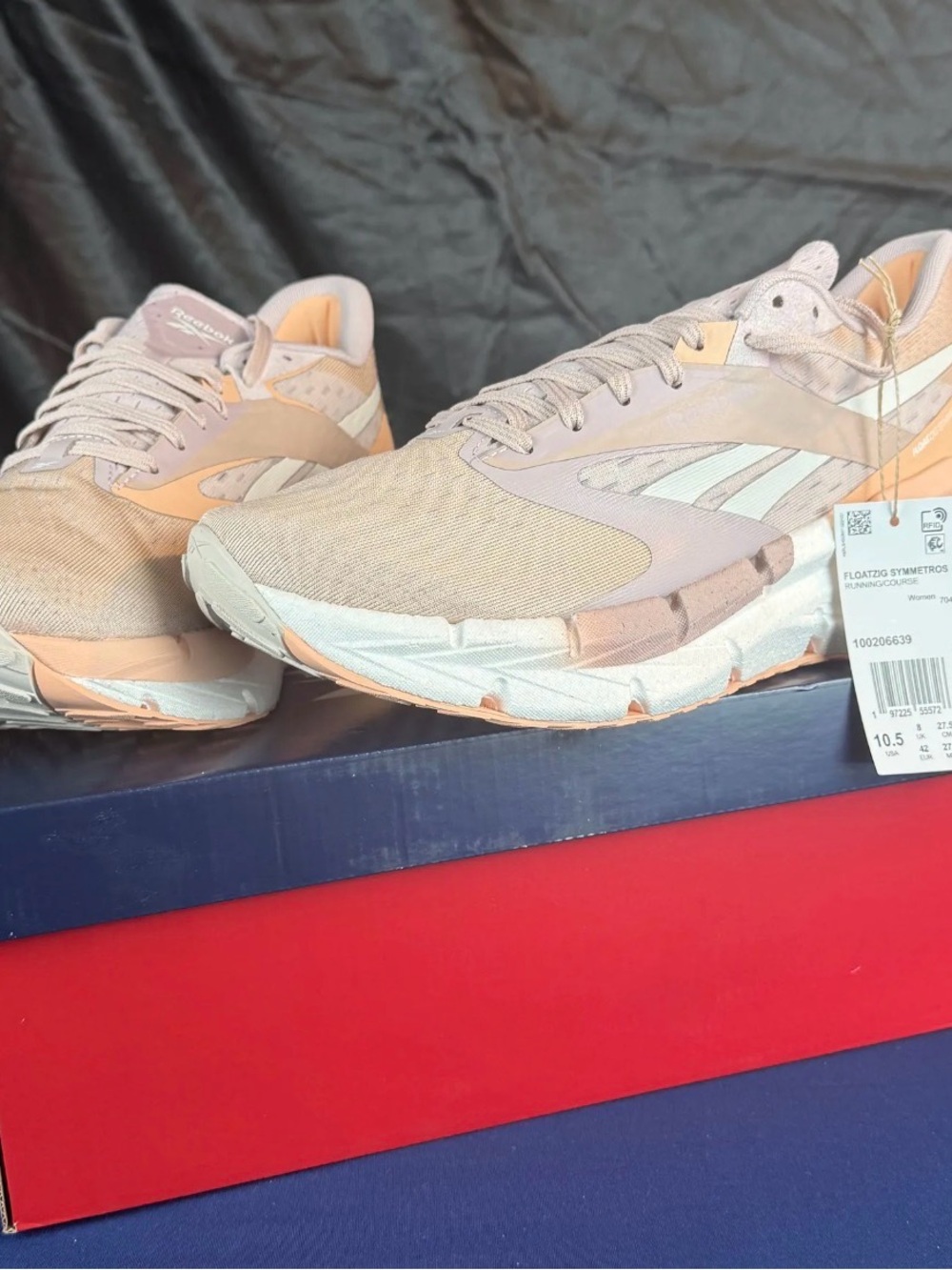 Reebok Floatzig Symmetros Women’s Running Shoes - Peach/Tan Sz 10.5 Wmn